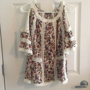 Anthropologie “cold” shoulder blouse